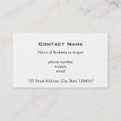 Angry Frankenstein Visitekaartje (Achterkant)