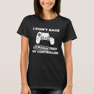 Angry Gamer Rage Broken Video Game Controller T-shirt