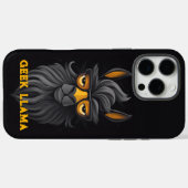 Angry Geek Llama Black Case-Mate iPhone Case (Achterkant (horizontaal))