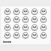 Angry Ghost Ronde Sticker (Vel)