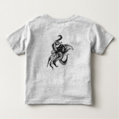 Angry Giant Squid in Black Kinder Shirts (Achterkant)