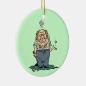 Angry Golfer T-shirts en Gifts Keramisch Ornament (Rechts)