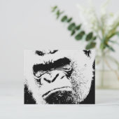 Angry Gorilla Briefkaart (Staand voorkant)