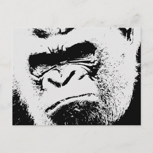 Angry Gorilla Briefkaart (Voorkant)