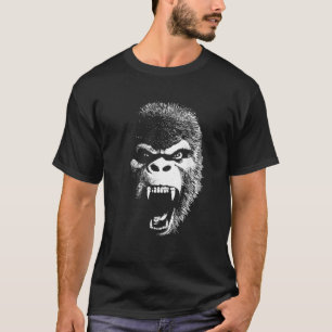 Angry Gorilla Fierce Ape Face T-shirt
