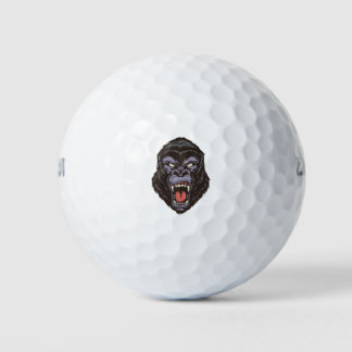 Angry Gorilla head Golfballen