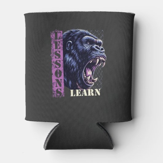 Angry Gorilla Lessons Learn Foam Cup Holder  Blikjeskoeler (Voorkant)