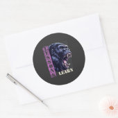 Angry Gorilla Lessons Learn Sticker (Enveloppe)