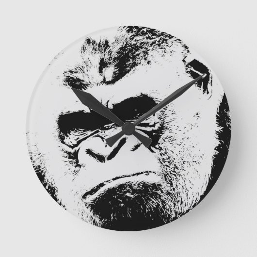 Angry Gorilla Ronde Klok (Voorkant)