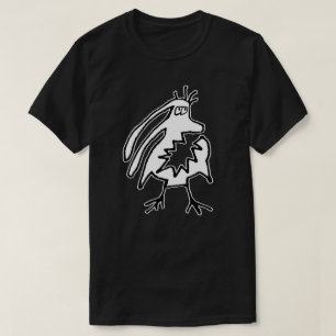 Angry grappig wezen monster tekening t-shirt