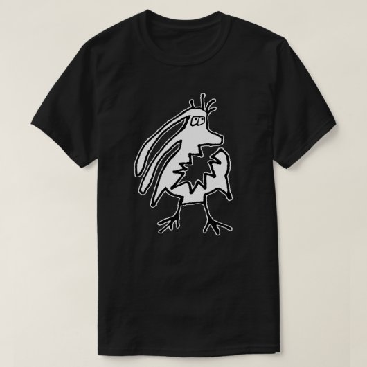 Angry grappig wezen monster tekening t-shirt (Design voorkant)