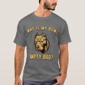 Angry Grumpy Pitbull - Hondenliefhebbers - Grappig T-shirt (Voorkant)