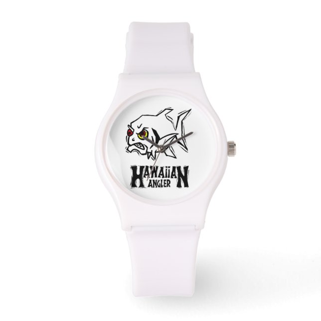 Angry Hawaiian Angler Fish Horloge (Voorkant)