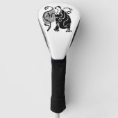 Angry Hippo Monogram Golfheadcover (Voorkant)