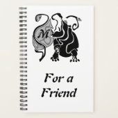 Angry Hippo Monogram Planner (Voorkant)