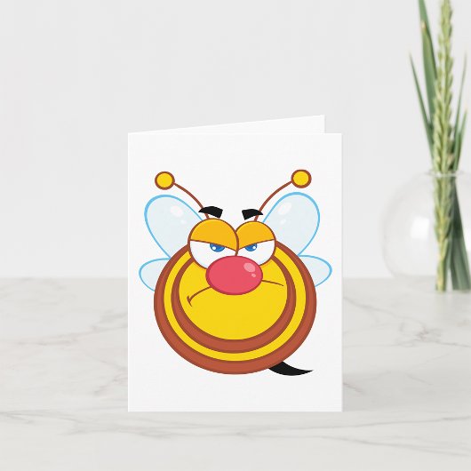 Angry Honey Bee Note Cards Kaart