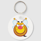 Angry Honey Bee Sleutelhanger (Achterkant)
