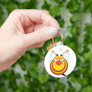 Angry Honey Bee Sleutelhanger