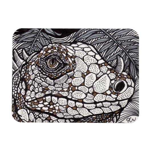 Angry Iguana Magneet (Horizontaal)