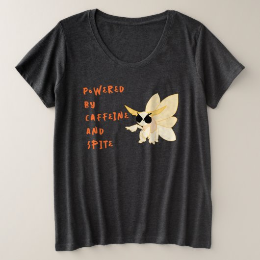 Angry Imperial Moth Caffeine & Spite Meme Shirt (Design devant)