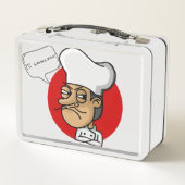 Angry Italian Chef Metal Lunch Box (Dos)