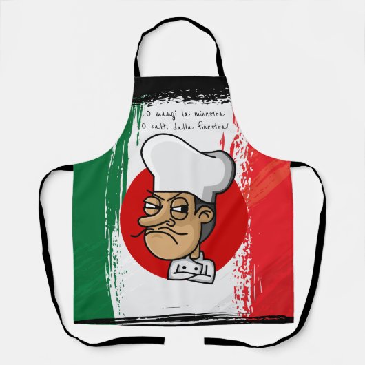 Angry Italy Chef Schort (Voorkant)