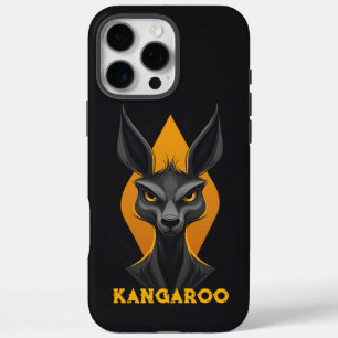Angry Kangaroo Black iPhone 16 Pro Max Hoesje