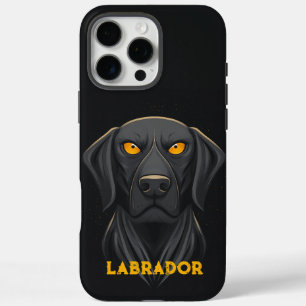 Angry Labrador Retriever Black iPhone 16 Pro Max Hoesje