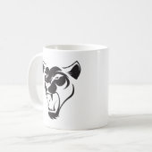Angry Lion Face Koffiemok (Voorkant links)