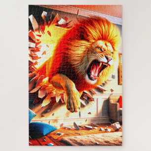 Angry Lion Legpuzzel