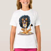Angry Lion Meisjes T-shirt (Voorkant)