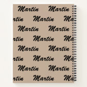 Angry Lion Personalize Name Notitieboek (Achterkant)