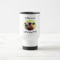Angry Llama Wacht tot koffie Humoureus