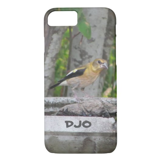 Angry Looking Bird met je Initialen Case-Mate iPhone Case (Achterkant)