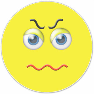 Angry Mad Grumpy Emoji Sticker