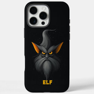 Angry Magical Elf Black iPhone 16 Pro Max Hoesje