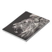 Angry Male Lion Notitieblok (Gedraaid)
