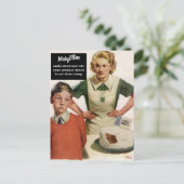 Angry mama en Ruined Cake - Funny Briefkaart (Staand voorkant)