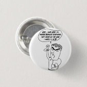 Angry Man magneet Ronde Button 3,2 Cm (Voorkant /achterkant)