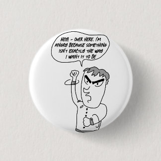 Angry Man magneet Ronde Button 3,2 Cm