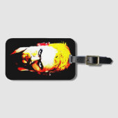 Angry Man Staring kleur Bagagelabel (Voorkant (horizontaal))