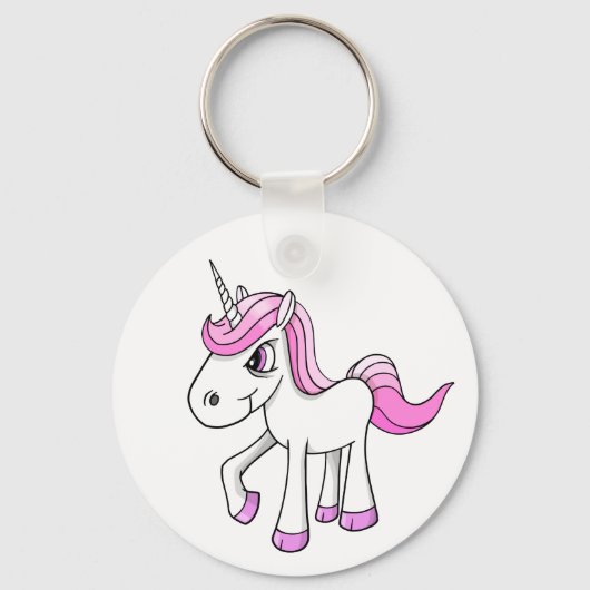 Angry Meany Unicorn Pony Sleutelhanger (Voorkant)