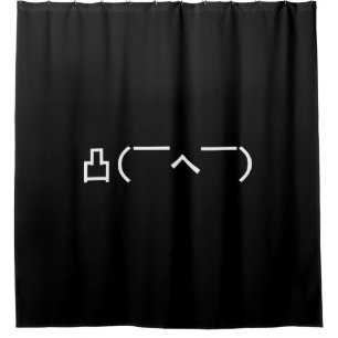 Angry Middle Finger Emoticon Japanse Kaomoji Douchegordijn