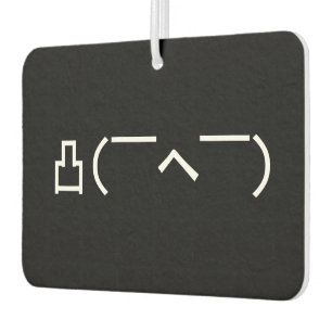 Angry Middle Finger Emoticon Japanse Kaomoji Luchtverfrisser