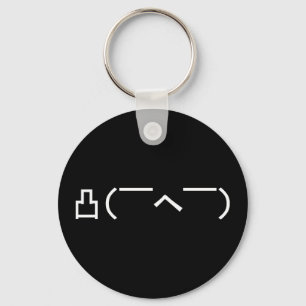 Angry Middle Finger Emoticon Japanse Kaomoji Sleutelhanger