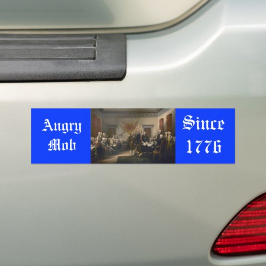 Angry Mob Bumpersticker (Op auto)