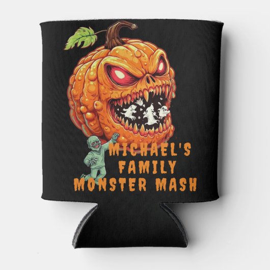 Angry Monster Mash Beer Koelbox Custom Koozie (Voorkant)