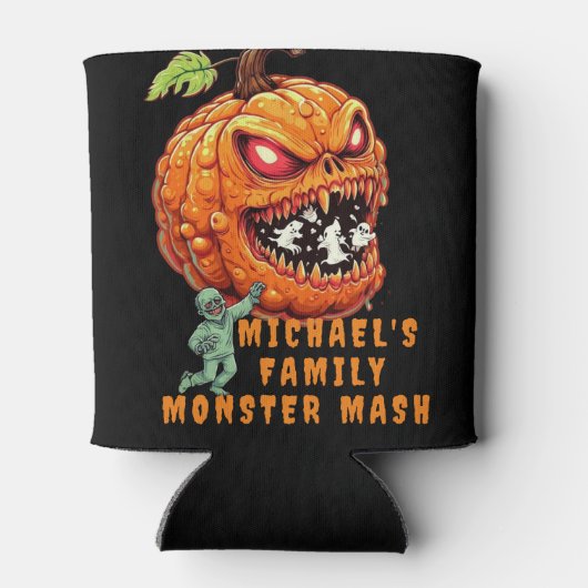 Angry Monster Mash Beer Koelbox Custom Koozie (Achterkant)