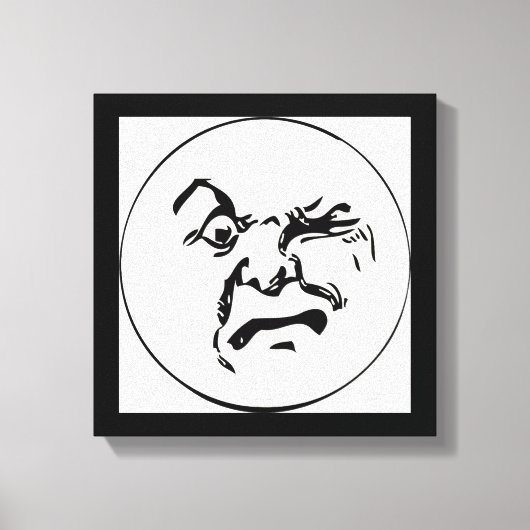 ANGRY MOON CANVAS AFDRUK (Voorkant)