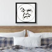 ANGRY MOON CANVAS AFDRUK (Insitu (Slaapkamer))